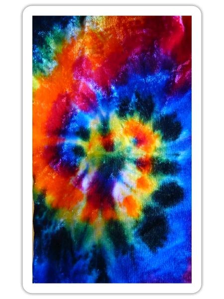 Tye Die - Sticker - white matte - Front
