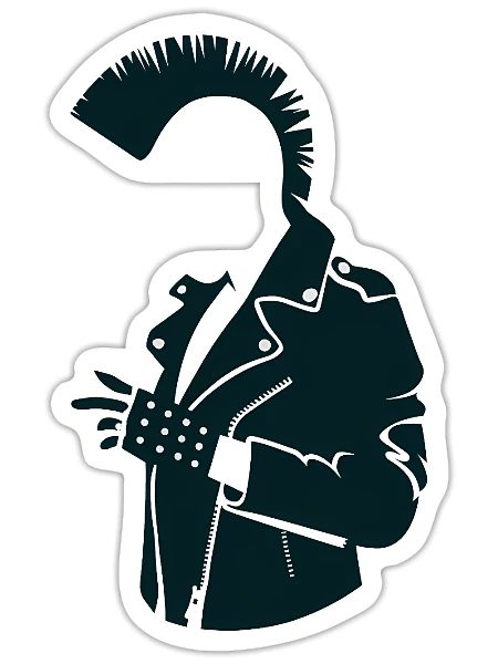 CRYPTO PUNK - Sticker - white matte - Front