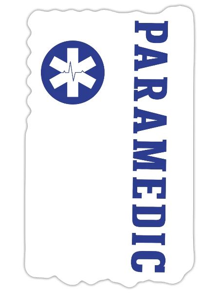 Paramedic USA Flag - Sticker - white matte - Front