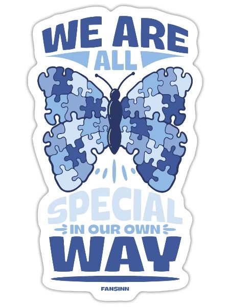 Autism - we are all special - Sticker - white matte - Front