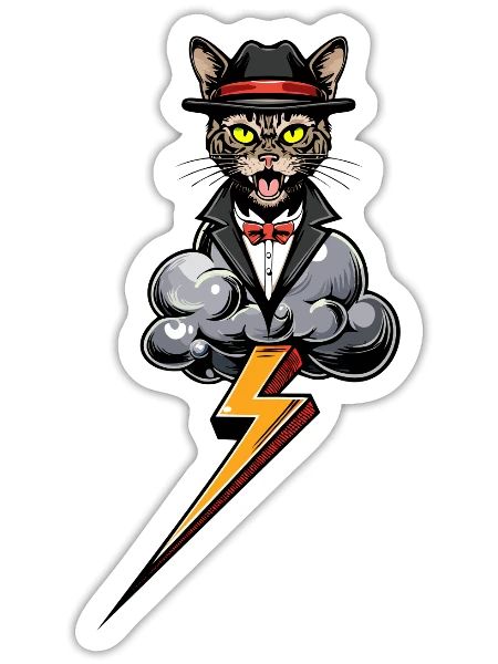 Riot Flash - Sticker - white matte - Front