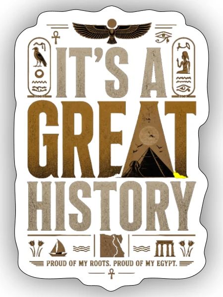 It's a Great History - Sticker - white matte - Front