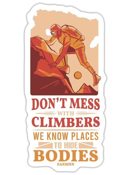 Climbing mountain Alps Nature Climbing Sports Gift - Sticker - white matte - Front