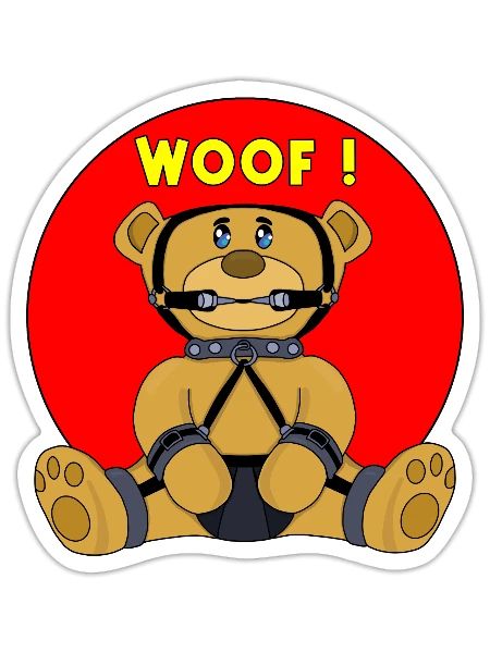 Woof - Sticker - white matte - Front