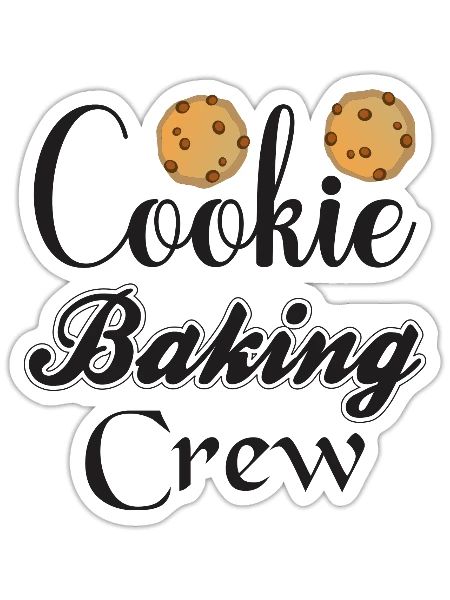 Cookie Baking Crew 1 - Sticker - white matte - Front