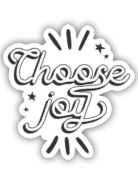 Choose joy - Sticker - white matte - Front