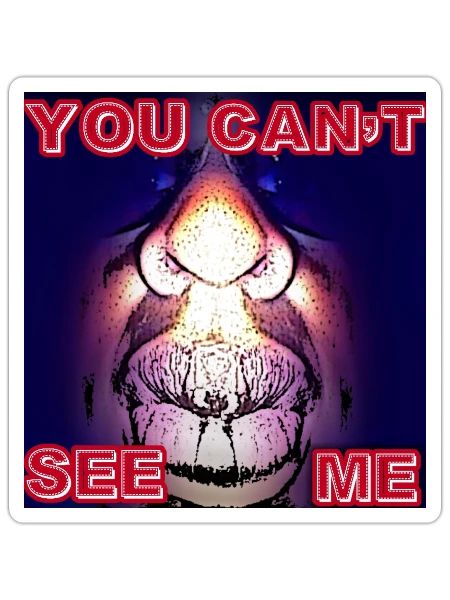 YOU CAN SEE ME - Sticker - white matte - Front