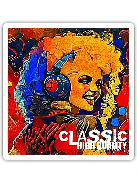CLASSIC H.Q - Sticker - white matte - Front