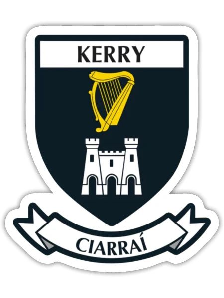 Kerry County Crest - Sticker - white matte - Front