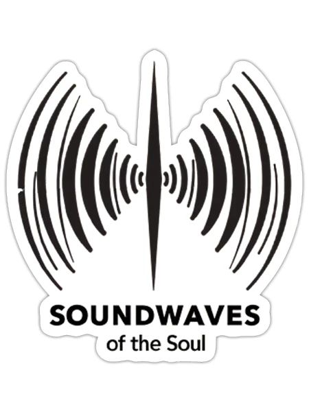 Soundwaves of the Soul - Sticker - white matte - Front