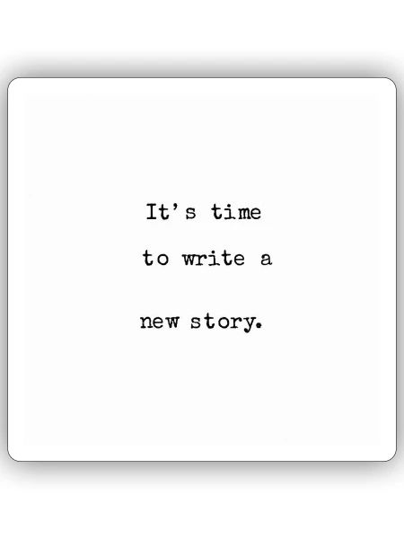 writing - Sticker - white matte - Front