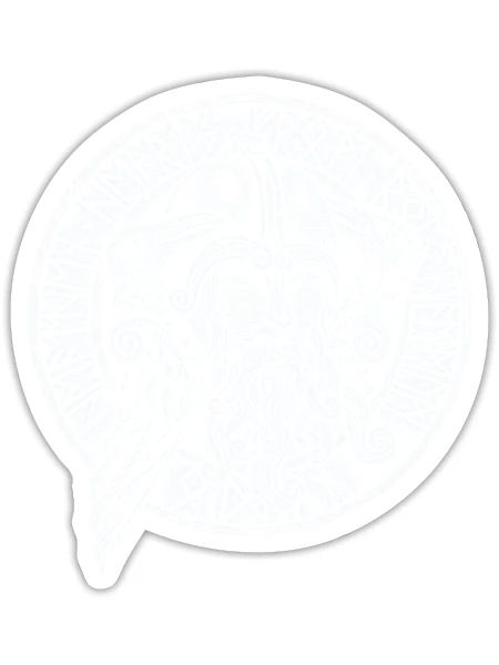 Viking Crest Valhalla - Sticker - white matte - Front