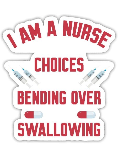Bending Over Or Swallowing - Sticker - white matte - Front