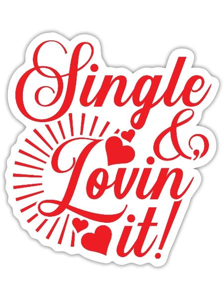 Single Bachelor Bachelorette Bachelorette - Sticker - white matte - Front