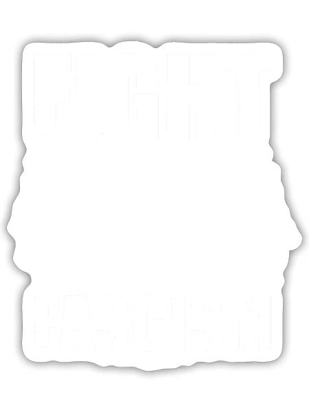 Fight Fascism girl - Sticker - white matte - Front