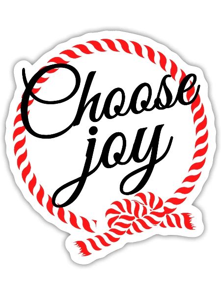 Choose Joy - Sticker - white matte - Front