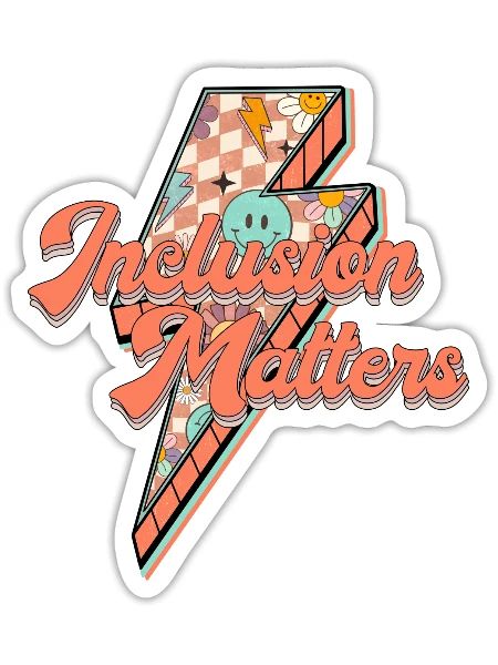Inclusion Matters - Sticker - white matte - Front