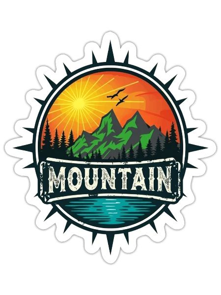 Sunrise Summit - Sticker - white matte - Front