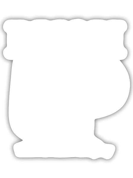 push up - Sticker - white matte - Front