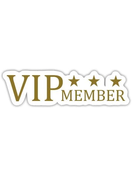 Contrôle du personnel VIP - Sticker - blanc mat - Devant