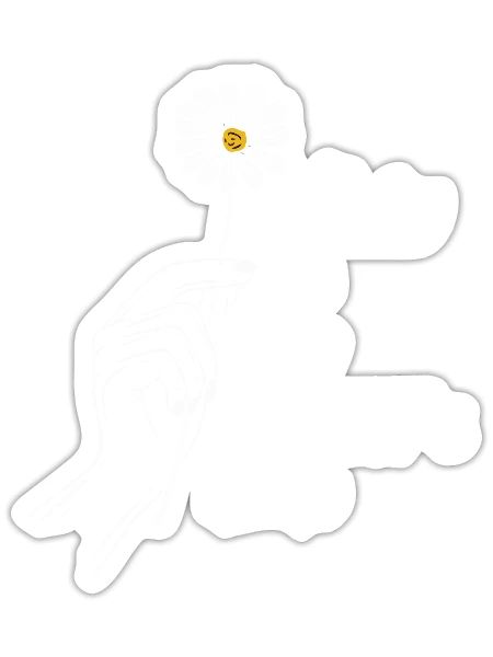 Daisy Garden Gardening Gardener - Sticker - white matte - Front