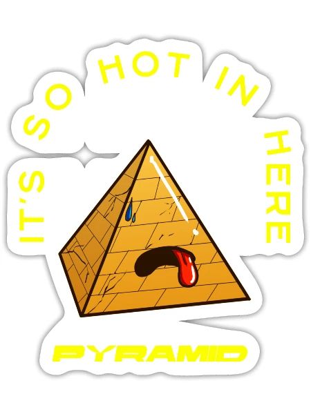 Pyramid - Sticker - white matte - Front