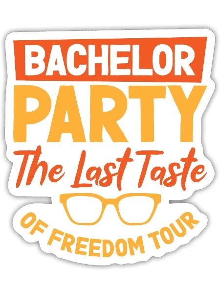 Bachelor Liquor Freedom Tour Bachelor Party - Sticker - white matte - Front