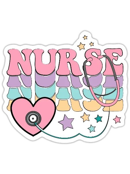 Nurse nurse nurse - Sticker - white matte - Front