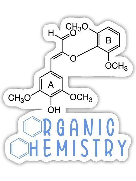 ORGANIC CHEMISTRY - Sticker - white matte - Front