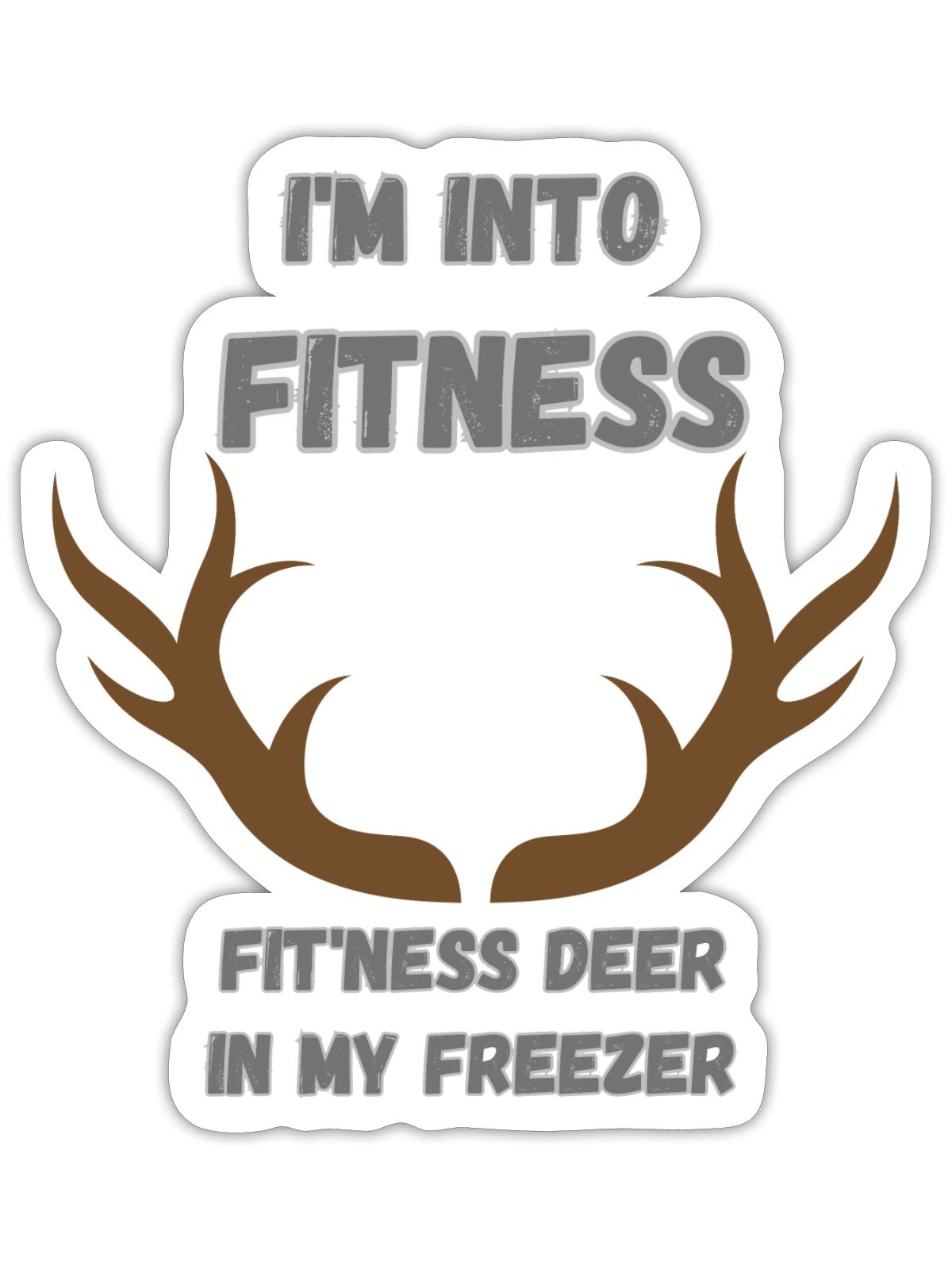 I m Into fitness - Sticker - white matte - Front