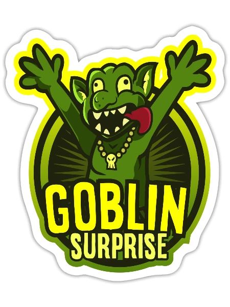 SURPRISED GOBLIN - Sticker - white matte - Front