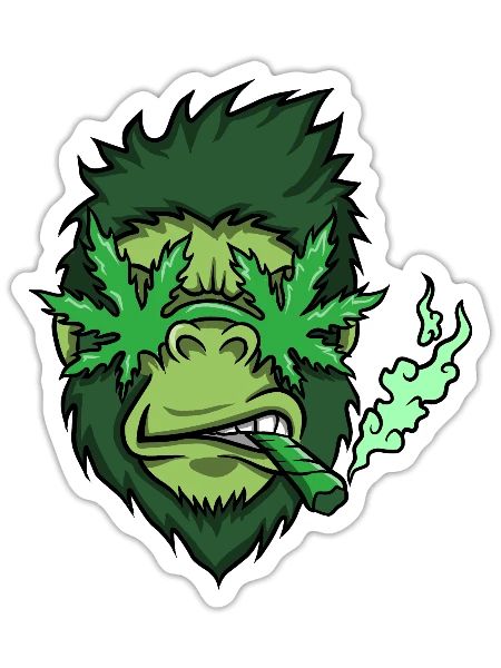 Cannabis - Sticker - white matte - Front