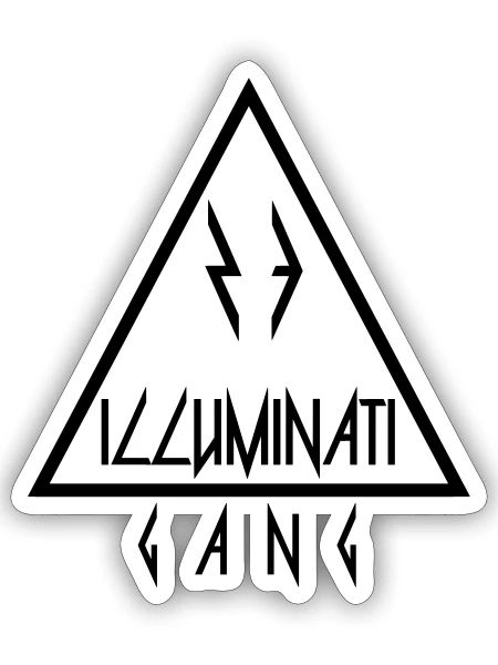 Illuminati Gang Triangle - Sticker - white matte - Front