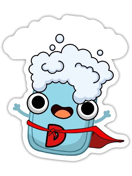 Soap Erdad Cute Soap Dad - Sticker - white matte - Front