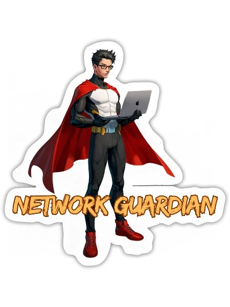 Network Guardian - Sticker - white matte - Front