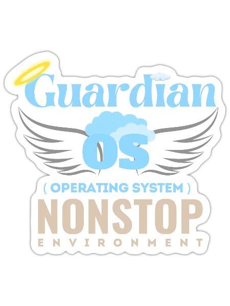 Guardian OS: NonStop Operating System - Sticker - white matte - Front