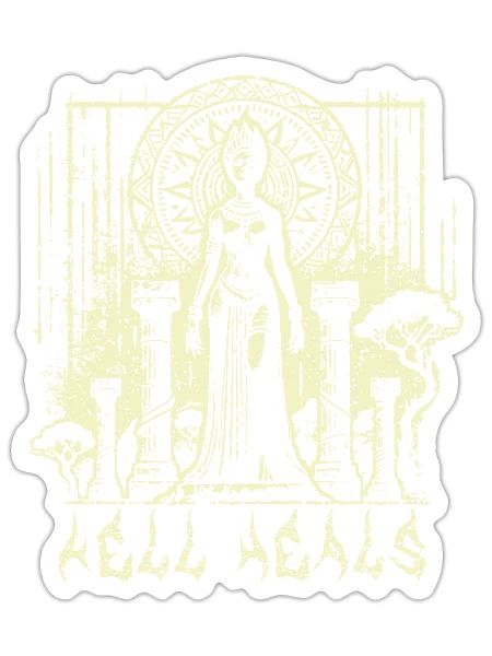 Hell Heals - Sticker - white matte - Front