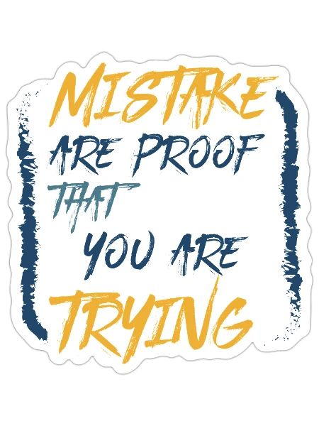 Proof You’re Trying - Sticker - white matte - Front