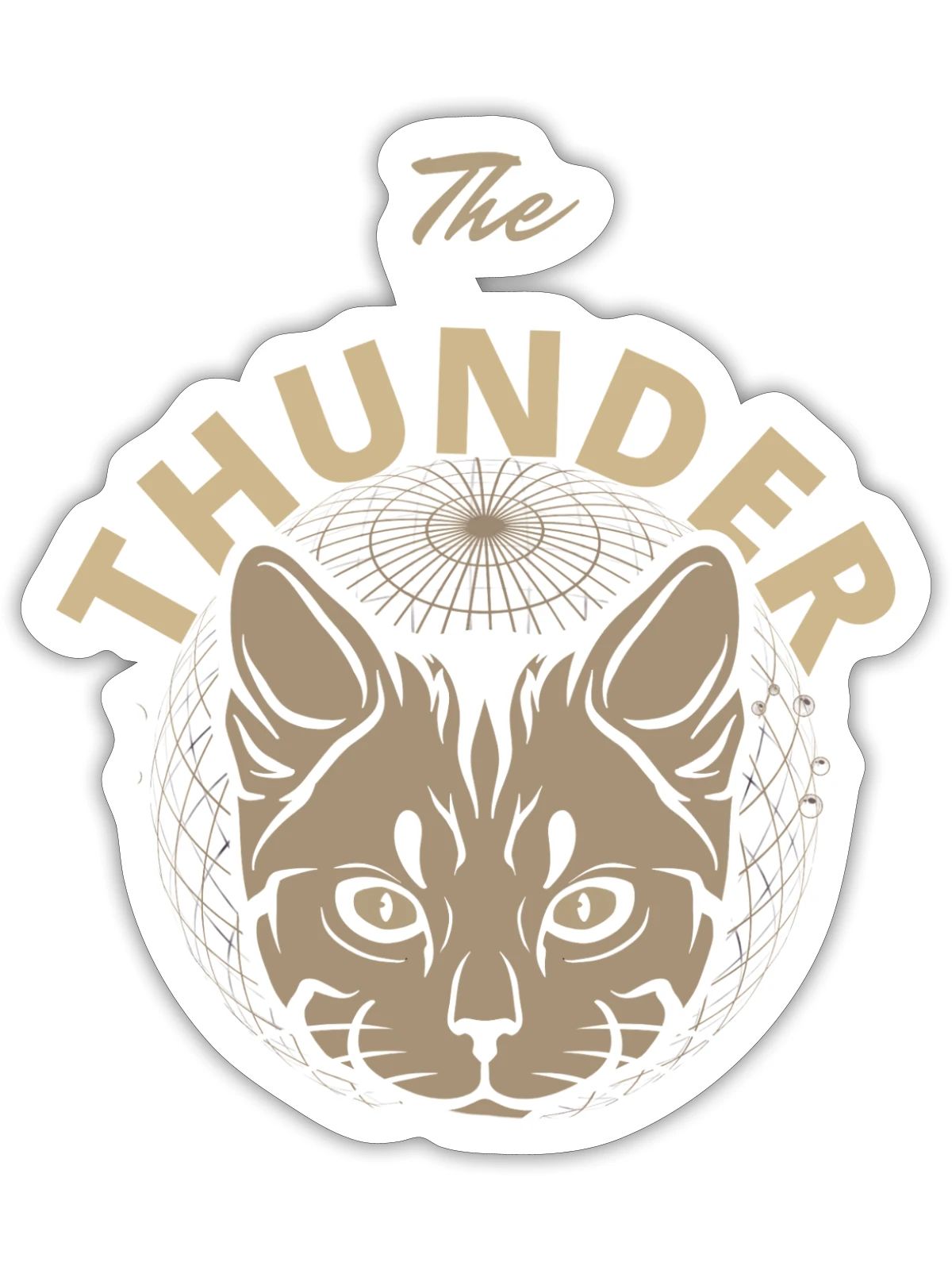 Solar Feline Emblem - Sticker - white matte - Front