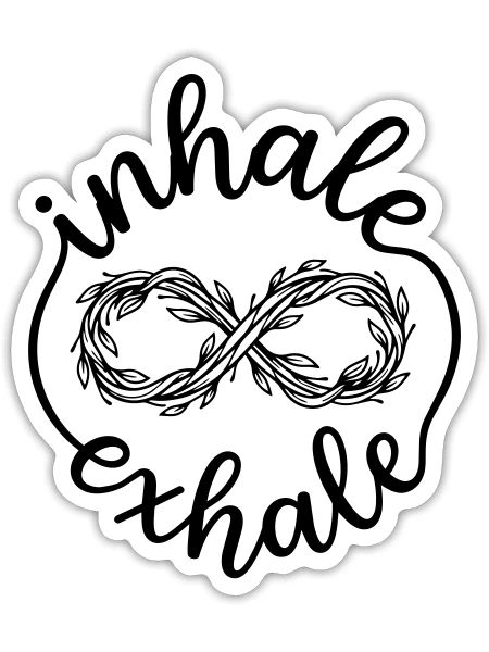 meditation - Sticker - white matte - Front