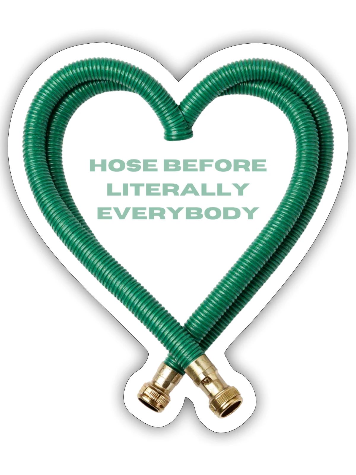 Hose Heart Humor - Sticker - white matte - Front