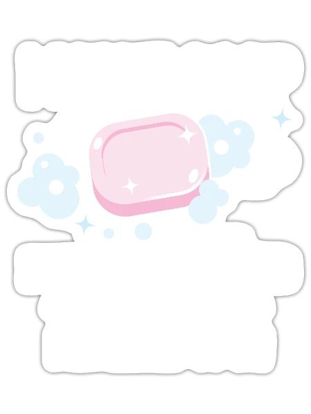 Soap making soap boilers - Sticker - white matte - Front