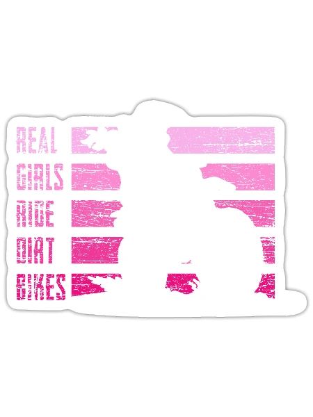 Motocross Dirt Bike - Sticker - blanc mat - Devant