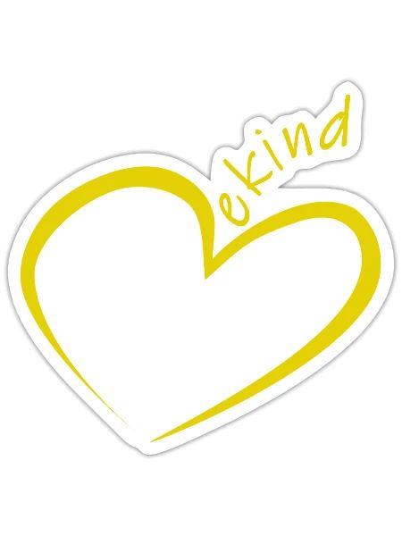 être des mots inspirants aimables - Sticker - blanc mat - Devant