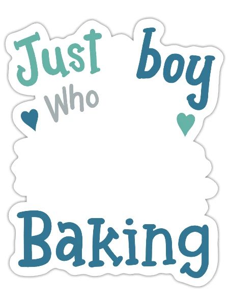 Baking Baker Bake - Sticker - white matte - Front