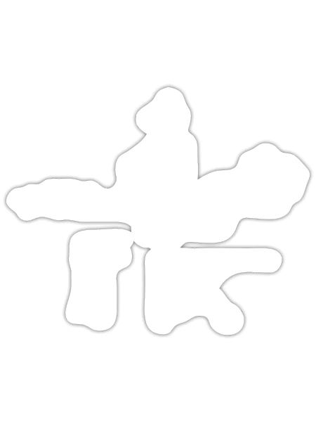 Pentathlon moderne - Sticker - blanc mat - Devant