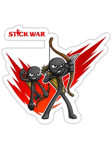 Stick War Archidons - Sticker - white matte - Front