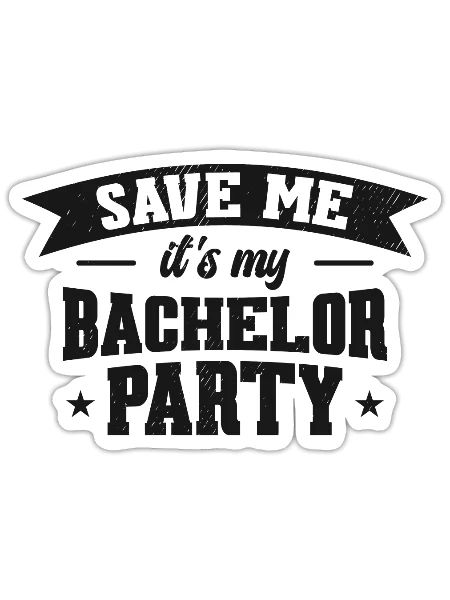 Bachelor Drinking Groom Bachelor Party - Sticker - white matte - Front