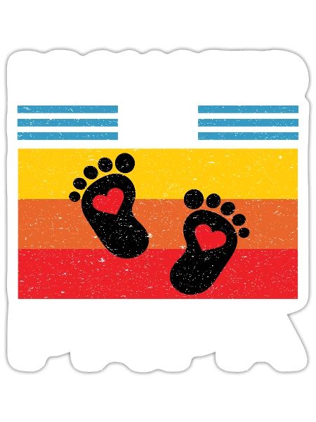 Papa | Promoted to Papa New Papa Dad Gifts Retro - Sticker - white matte - Front