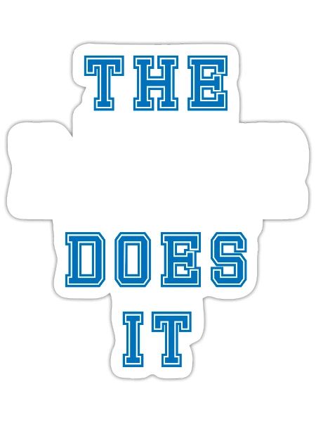 The Baker Does it Baker Gift - Sticker - white matte - Front